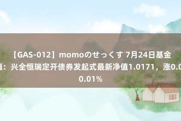 【GAS-012】momoのせっくす 7月24日基金净值：兴全恒瑞定开债券发起式最新净值1.0171，涨0.01%