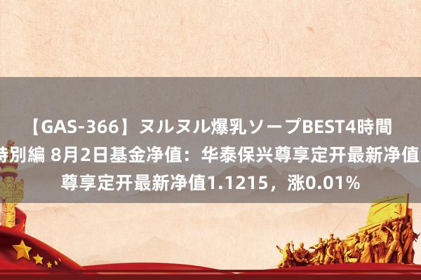 【GAS-366】ヌルヌル爆乳ソープBEST4時間 マットSEX騎乗位特別編 8月2日基金净值：华泰保兴尊享定开最新净值1.1215，涨0.01%