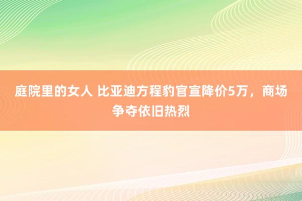 庭院里的女人 比亚迪方程豹官宣降价5万，商场争夺依旧热烈