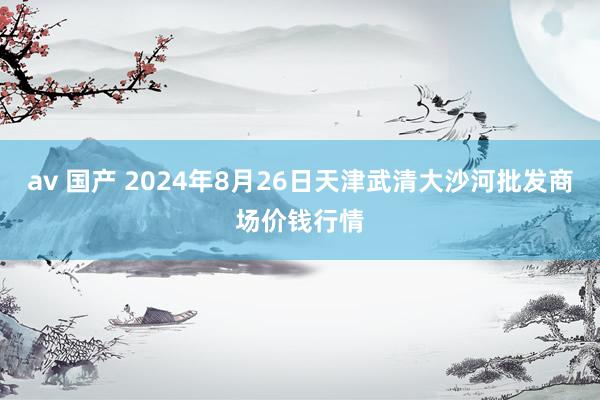 av 国产 2024年8月26日天津武清大沙河批发商场价钱行情