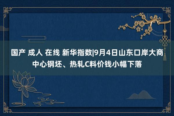 国产 成人 在线 新华指数|9月4日山东口岸大商中心钢坯、热轧C料价钱小幅下落